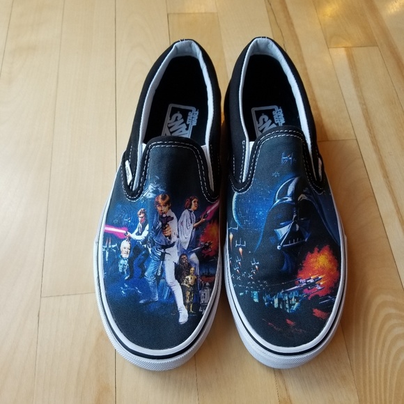 Vans Shoes - Star Wars Van's Slip Ons RARE A New Hope